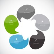 Infographic Templates for Business Vector Illustration N644