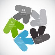 Infographic Templates for Business Vector Illustration N645