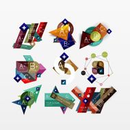 Paper graphics infographic web layouts N43
