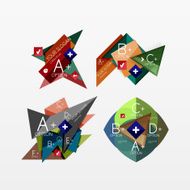 Paper graphics infographic web layouts N44