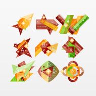 Paper graphics infographic web layouts N46