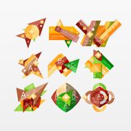 Paper graphics infographic web layouts N56