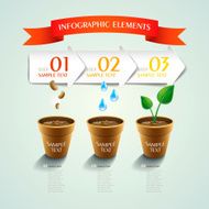 vector plant abstract infographics