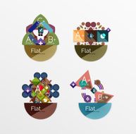 Set of abstract geometric shapes with options N64