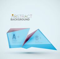 Geometric shapes with sample text Abstract template N216