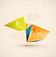 Geometric shapes in the air Vector abstract background N272