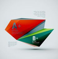 Geometric shapes in the air Vector abstract background N275