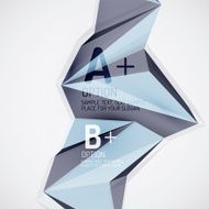 Geometric shapes in the air Vector abstract background N277
