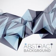 Geometric shapes in the air Vector abstract background N278
