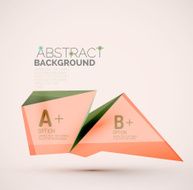 Geometric shapes with sample text Abstract template N219