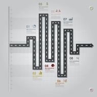 Road &amp; Street Business Infographic Design Template N3