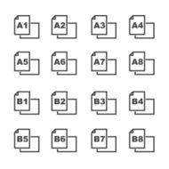 paper size icons