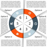 Modern vector info graphic for business project N110