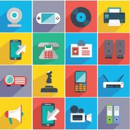 Web design objects business office and marketing items