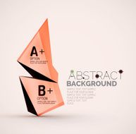 Geometric shapes with sample text Abstract template N222