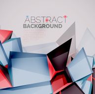 Geometric shapes with sample text Abstract template N225