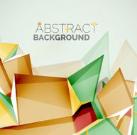 Geometric shapes with sample text Abstract template N226