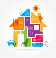 Home - infographics and icon set N3