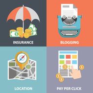 Colorful business marketing and finance concepts N5