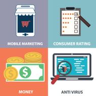 Colorful business marketing and finance concepts N7