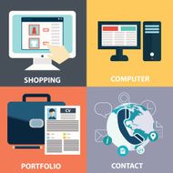 Colorful business marketing and finance concepts N8