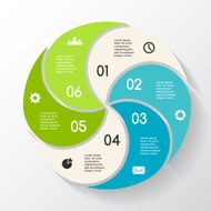 Modern vector info graphic for business project N111