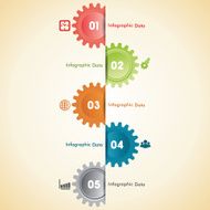 Creative gears Info-graphics options banner N2
