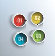 Round blocks with numbers