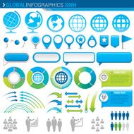 Global Infographics Vector