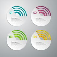 Vector illustration infographics 4 circle options