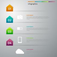 Vector illustration infographics 4 options N8