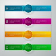 Vector illustration infographics glass slider N3