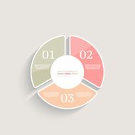 Infographics design template Business concept with 3 options N8