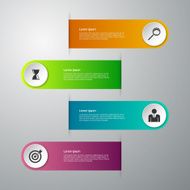 Vector illustration infographics four options N72