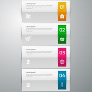 Vector illustration infographics 4 options N9
