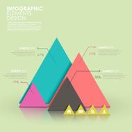 abstract pyramid chart infographics N2