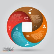 Vector circle element for infographic N48
