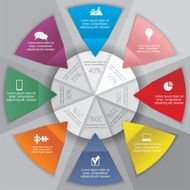 Infographic design template with elements and icons Vector N12