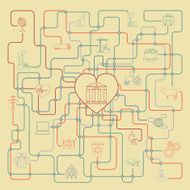 Economics and finance infographic Investment projects Banks N6