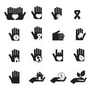 Hands protect and care