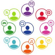 People social networking and communication concept