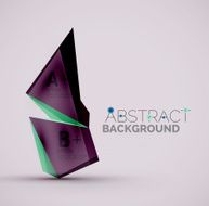 Geometric shapes with sample text Abstract template N228
