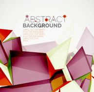 Geometric shapes with sample text Abstract template N231