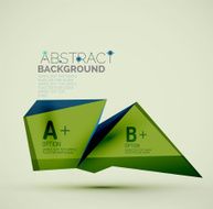 Geometric shapes with sample text Abstract template N232