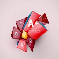 Geometric shapes with sample text Abstract template N233