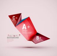Geometric shapes with sample text Abstract template N234