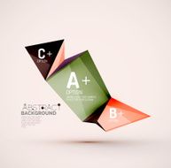 Geometric shapes with sample text Abstract template N236