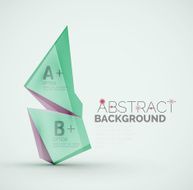 Geometric shapes with sample text Abstract template N238