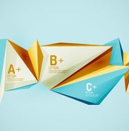 Geometric shapes in the air Vector abstract background N282