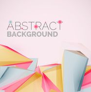 Geometric shapes in the air Vector abstract background N284